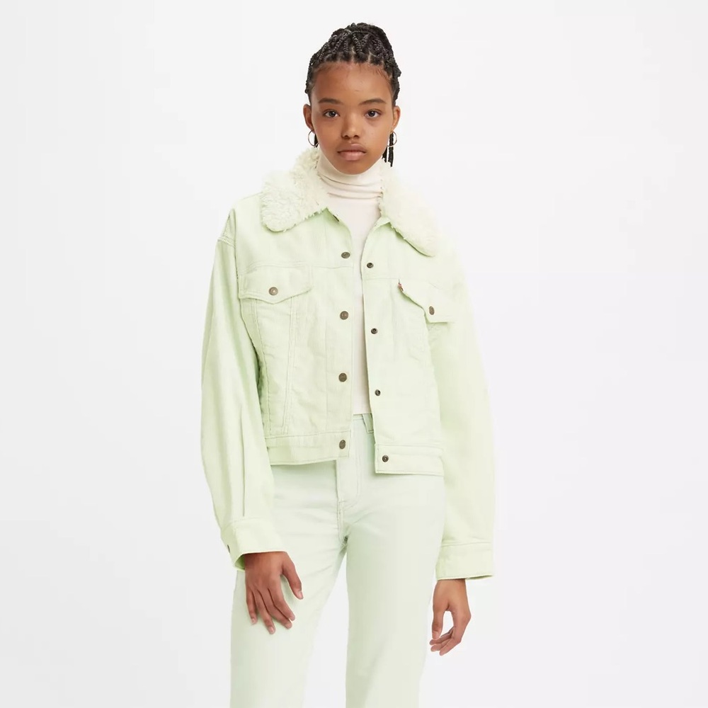 Levi's Women's Sherpa Baby Baggy‎ Trucker Jacket